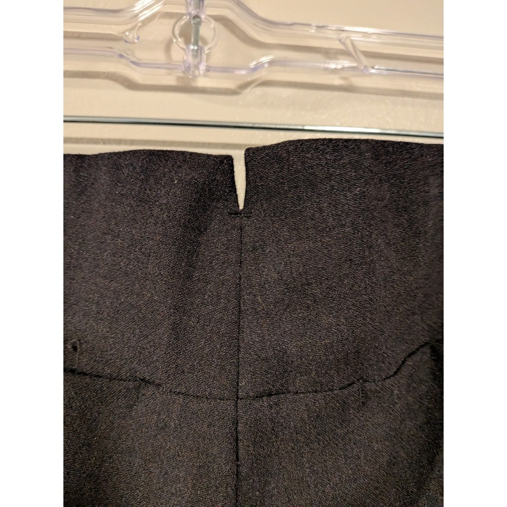 Banana Republic Pant Suit Womens 4/2 Black Wool Blend Made in Italy Stretch - Picture 9 of 11